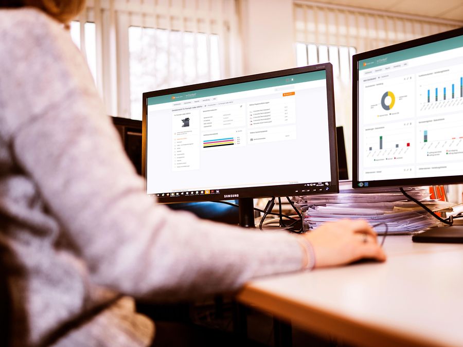 Flottenmanagement TA Cockpit Druckerflotte, effizientes Monitoring, Drucksysteme sind vernetzt