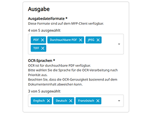 TA Cloud Capture_Ausgabeformate definieren